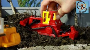 Мультик про Машинки. Трактор, бульдозер, мусоровоз, подъемный кран. Манкиту