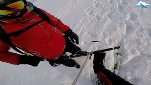 Знакомимся с новым кайтом - AEROS Gyro V8. Осваиваем сноукайтинг. Короткое видео