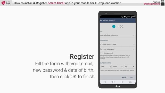 [LG Top Load Washer] -How to Install & Register product using ThinQ app смотреть онлайн