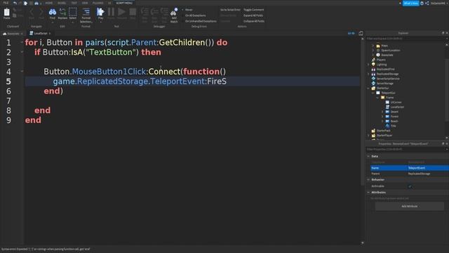 How to make a Teleport Gui in ROBLOX Studio смотреть онлайн