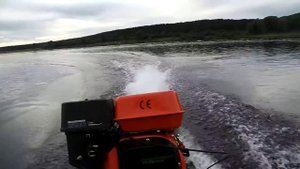 Лодочный мотор-весло SPS-7PRO. ПВХ-305 - 29 км/ч