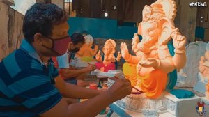 MAKING OF GANESHA | Ganesh Murti Painting 2020 | How To Make Ganesh Murti |Pen Hamrapur Ganpati 202