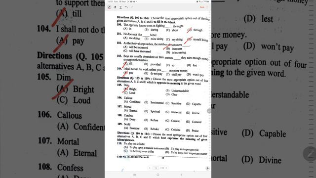 🔴Secretariat clerk exam answer key all questions 200 || 18 sept 2022 || Hpsssb clerk series B