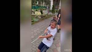 Демид на детском празднике