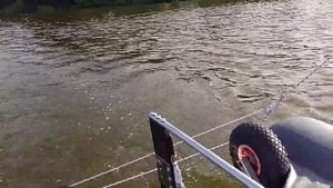 Самодельный парус на ПВХ лодке (homemade boat sail on a PVC boat)