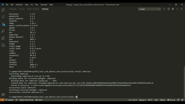 Introduction to PIP Setup and library installation using VS Code | Full Python Course in Hindi смотреть онлайн