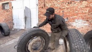 Грузовой шиномонтаж своими силами.
