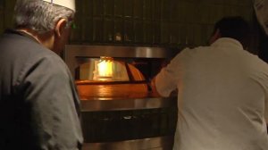 Artisan pizza oven demo at the Gathering Place