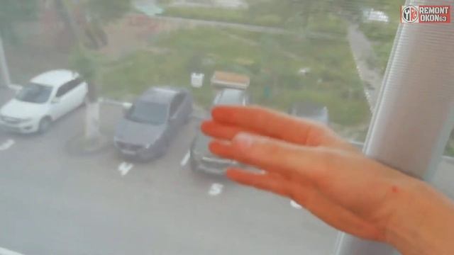 Котэ Фокс испортил москитные сетки, мы поставили сетки Антикошка. #Новокуйбышевск #москитнаясетка