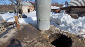 Бурение колодца за 5 часов 12 колец!