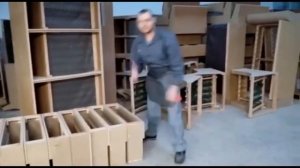 Цех по сборке каркасов на производстве мягкой мебели. Корпорация Профи