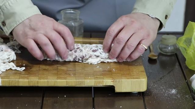 Печень. Печень По Хански. Ханский шашлык. Шашлык из Печени в Жировой Сетке.  Блюдо из Казахстана.