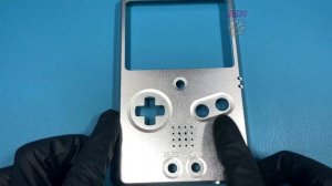 Gameboy Advance SP Unhinged Version 2 - Boxy Pixel Aluminium Metal Shell