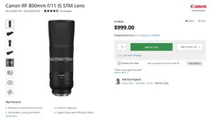 Canon RF 200-800mm f/6.3-9 IS: LEAKED IMAGE & USM or STM
