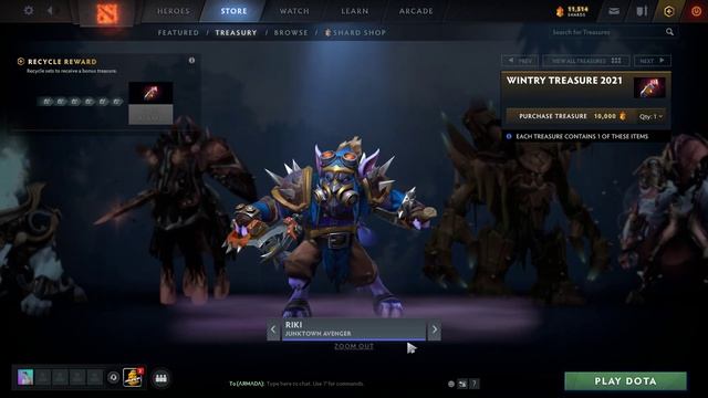 DOTA 2: DOTA Plus Seasonal Treasure 2021 "Winter Treasure" смотреть онлайн