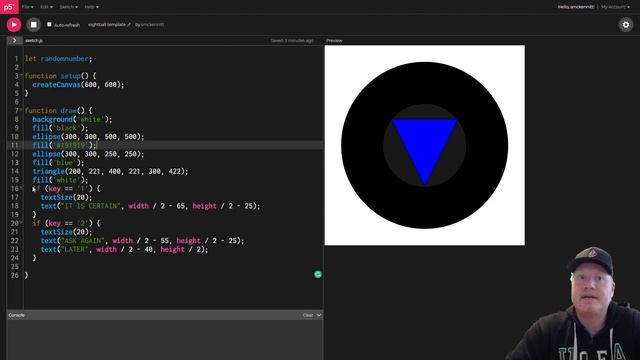 CS10 - Magic 8-ball Coding help
