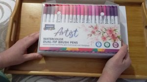 Покупки арт материалов/ акварельные маркеры Artist 100 цветов/ маркеры wimi 36 цветов