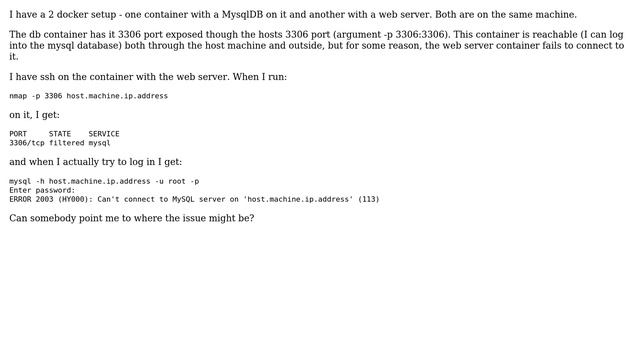 Databases: Docker-to-docker Mysql connection (2 Solutions!!) смотреть онлайн