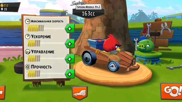 время и фрукты angry birds go #3