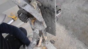 Ремонт бетономешалки.  Как заменить подшипники на ведущем валу. Часть 2.