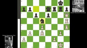 11-я партия Таль - Ботвинник, матч за звание чемпиона мира по шахматам 1960, Москва. (1-0)