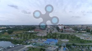 Парк тысячелетия и КЗЦ Миллениум в Ярославле. Аэросъемка.