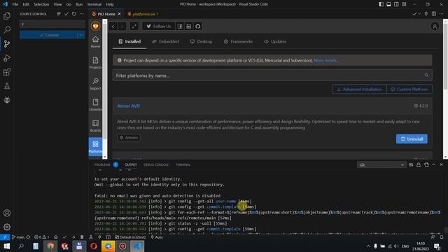 vscode git arduinoIDE смотреть онлайн
