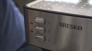 Обзор Bresko CM-100.  Готовим капучино в рожковой кофемашине