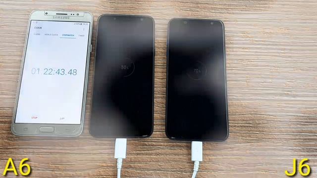 Galaxy J6 vs Galaxy A6 Charging Test смотреть онлайн