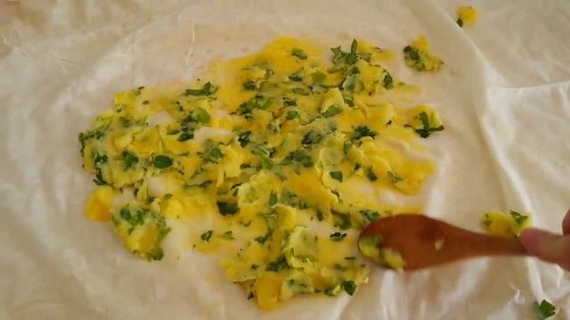 Гёзлеме с картошкой (Gözleme)