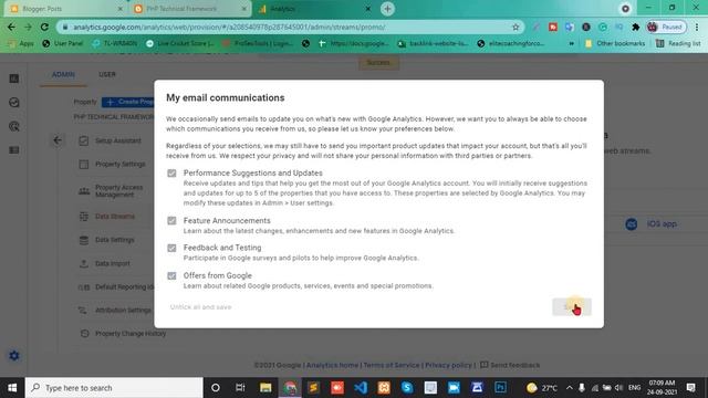 Add google analytics in blogger website || Google analytics add website
