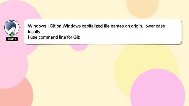 Windows : Git on Windows capitalized file names on origin, lower case locally смотреть онлайн