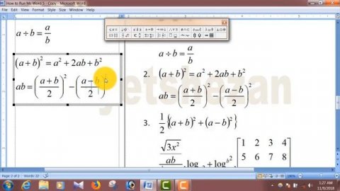 Ms Word Equation tutorial bangla | microsoft word bangla tutorial | part 06