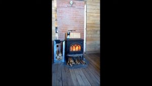 Растопка печи с отопительным щитком