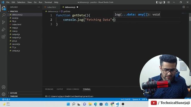 Debouncing in JavaScript | Frontend Interview Question ⭐ @TechnicalSuneja смотреть онлайн