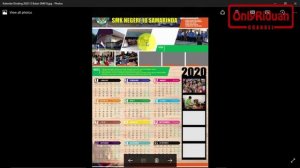 Template Desain Kalender Dinding 2020 Format 12 Bulan Free CDR dan  Free PSD