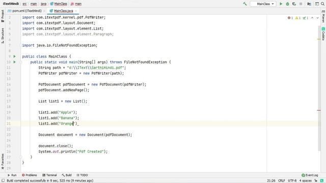 Create List | iText 7 Hindi Tutorial | iText 7 Java Tutorial смотреть онлайн