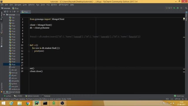 Python Programming from Scratch - 36 - MongoDB w/ Python