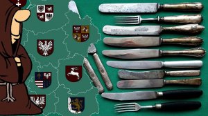 Старинные столовые ножи мира в коллекции складных ножей РИ и СССР / USSR knife collection