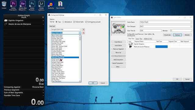 Hollow Knight SPEEDRUN - COMO monitorar o tempo usando o LiveSplit смотреть онлайн