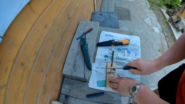 Пила и нож Bahco против пилы и ножа Fiskars смотреть онлайн