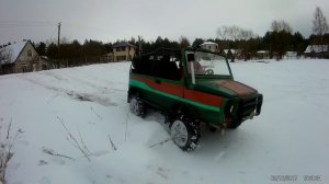Луаз 1 6 ТД на тракторной резине R15 205/70. Катаемся по лду и снегу