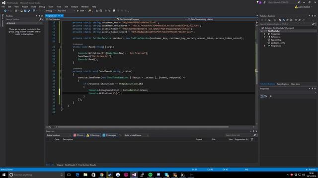C# Twitter Bot Tutorial | TweetSharp смотреть онлайн
