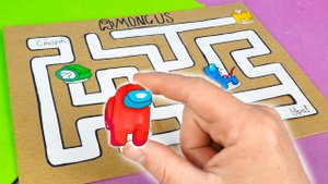 Как сделать игру из картона Амонг Ас