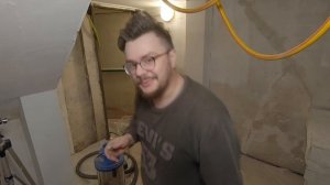 Заброшку в бизнес. #46 ПОДВАЛ|Как быстро покрасить стены и потолок в подвале/Мешать водоэмульсионку