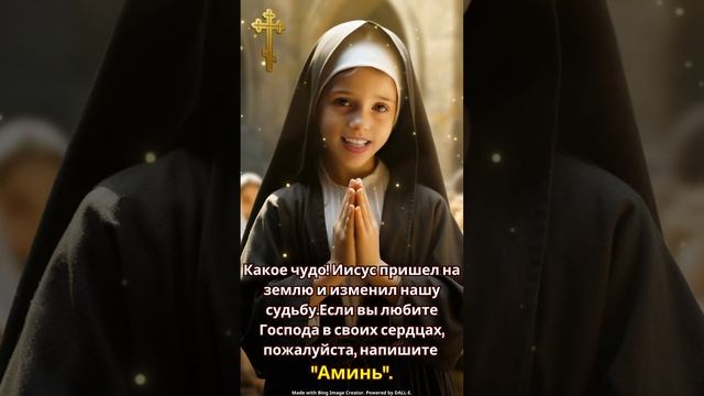 Если вы любите Господа в своих сердцах, пожалуйста, напишите "Аминь".