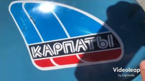 Мопед Карпаты замена руля и выпрямление вмятины на баке.