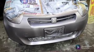 Toyota Passo 2012 windshield replacement & bumper repair