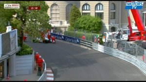 Маршалы уронили коллекционный McLaren на GP Historique de Monaco