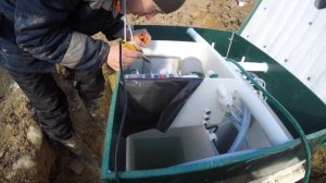 Монтаж ЮНИЛОС Астра 4 Зимой